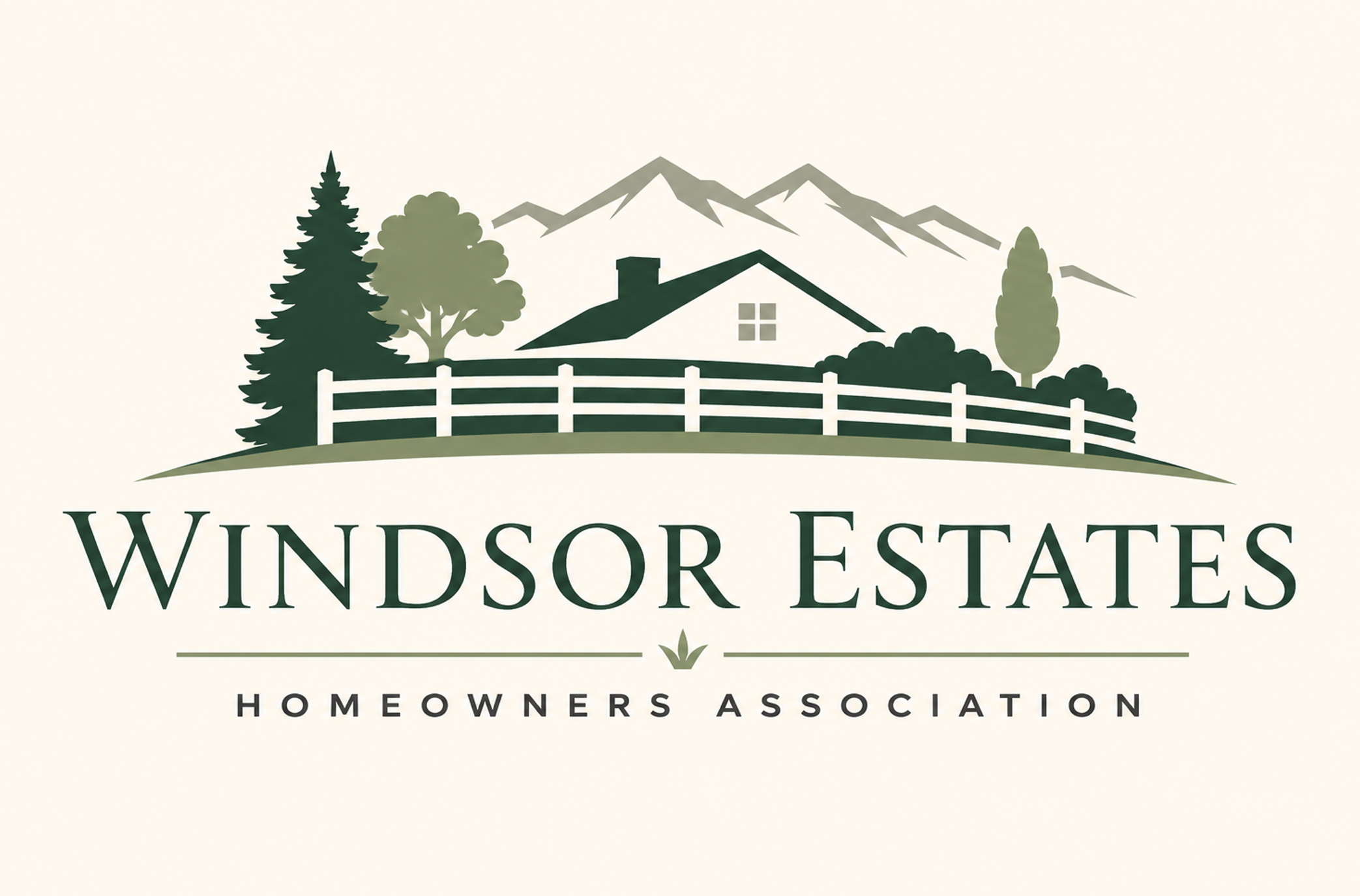 Windsor Estates Homeowner's Association Logo